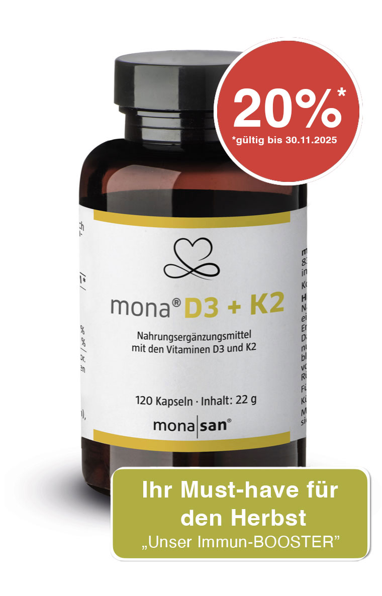 mona<sup>®</sup> D3 + K2 <p class="titel-zusatz">120 Kapseln<br>(4 Monatspackung)</p>