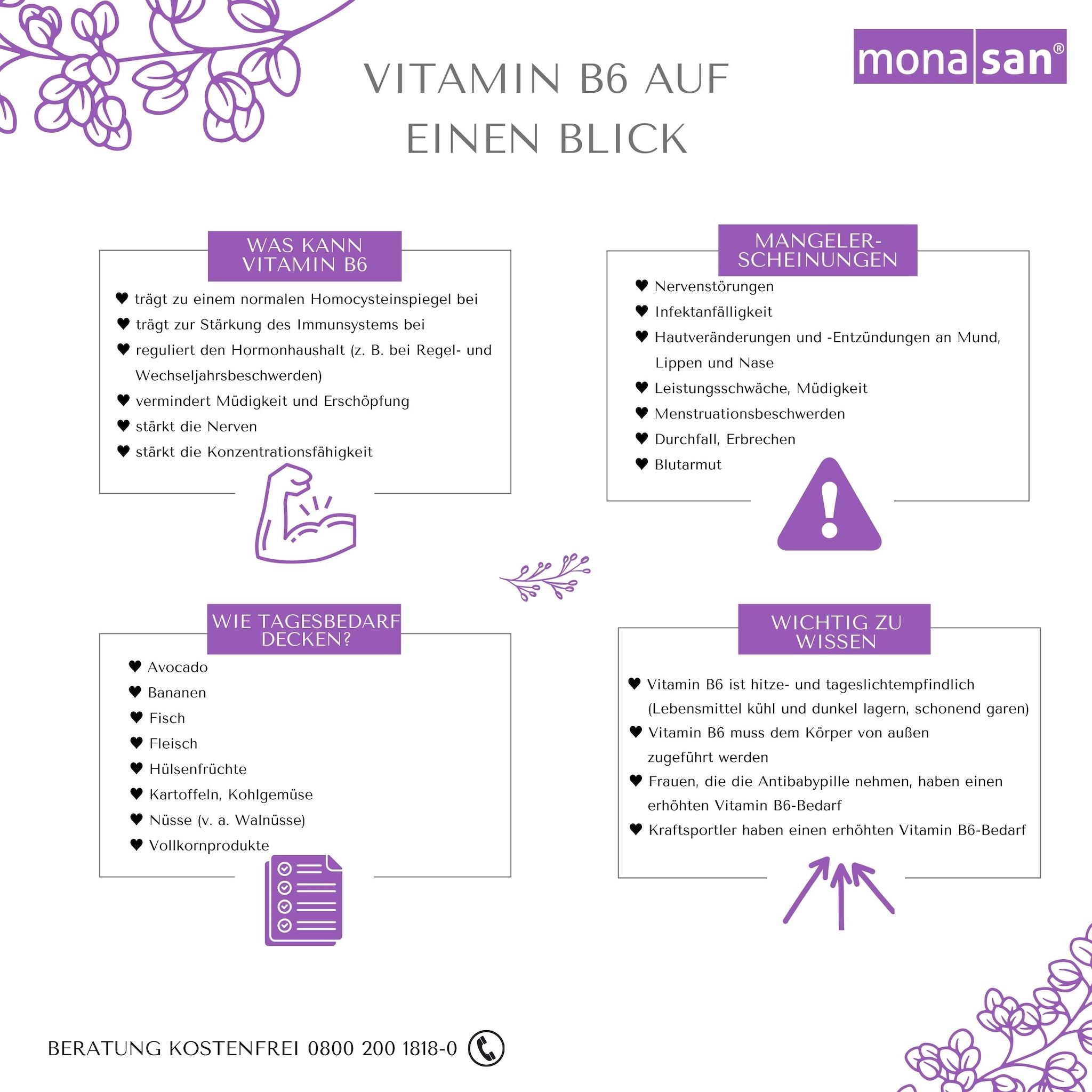 Infografik Vitamin B6
